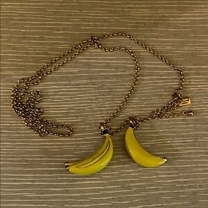 Kate Spade Gold and Yellow Banana Pendant Necklace